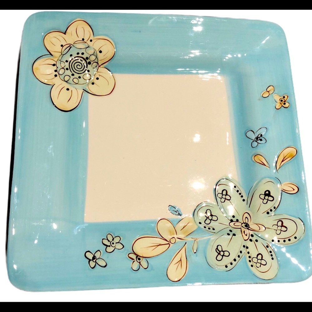 Pier 1 Hand - Painted Earthenware.